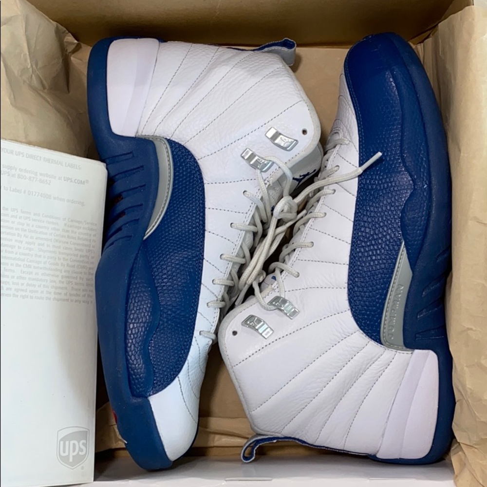 White/French blue Air Jordan 12 Retro